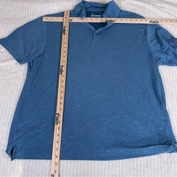 PGA Tour Performance Golf Short Sleeve Collared Polo Mens 2XL Blue Lightweight - Picture 7 of 9